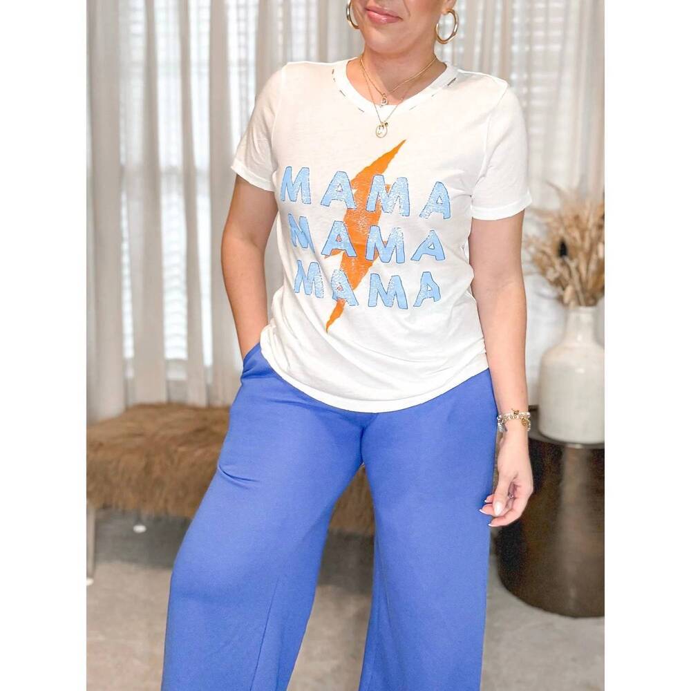 NEW PROMESA thunder mama tee in ivory